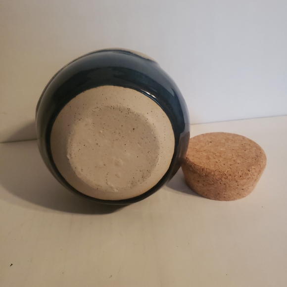 Art Pottery Container/Jar “Ashes Of Old Lovers” Cork Lid - Picture 4 of 4